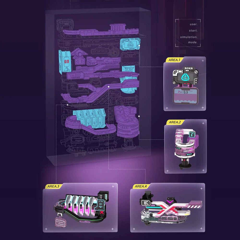 Marble Run Mechanical 3D Puzzle: The Future City, ROKR