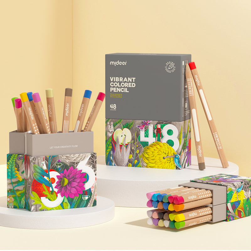 Vibrant Colored Pencil - 36 Colors Mideer