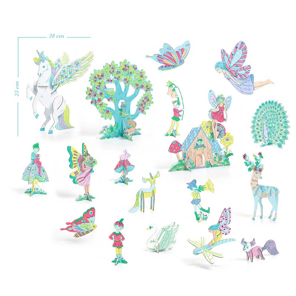 Djeco, Color Assembly Play, Fairy World