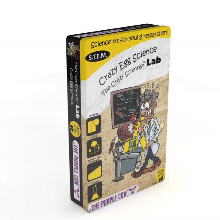 The Crazy Scientist Lab Crazy Egg Science, Purple Cow