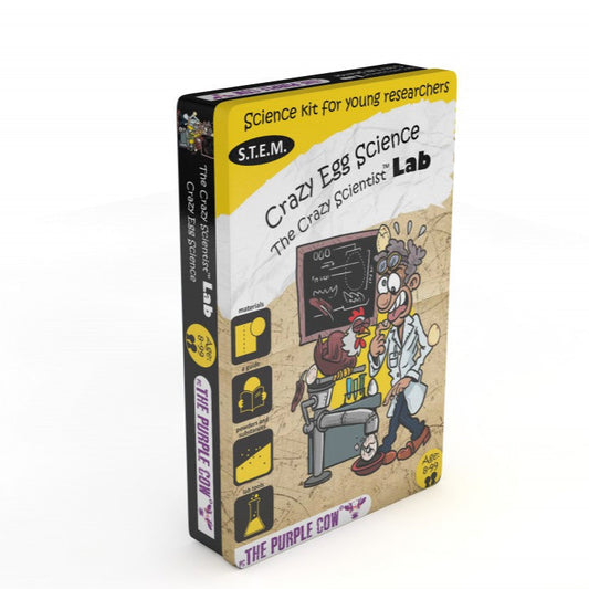 The Crazy Scientist Lab Crazy Egg Science, Purple Cow