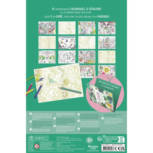 My Creative Notebook - My Enchanted Paintings to Colour, AUZOU