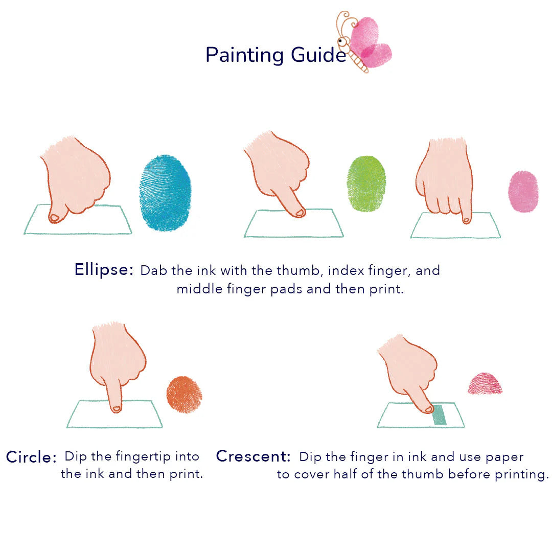 Creative finger paint kit - Secret Garden, Mideer