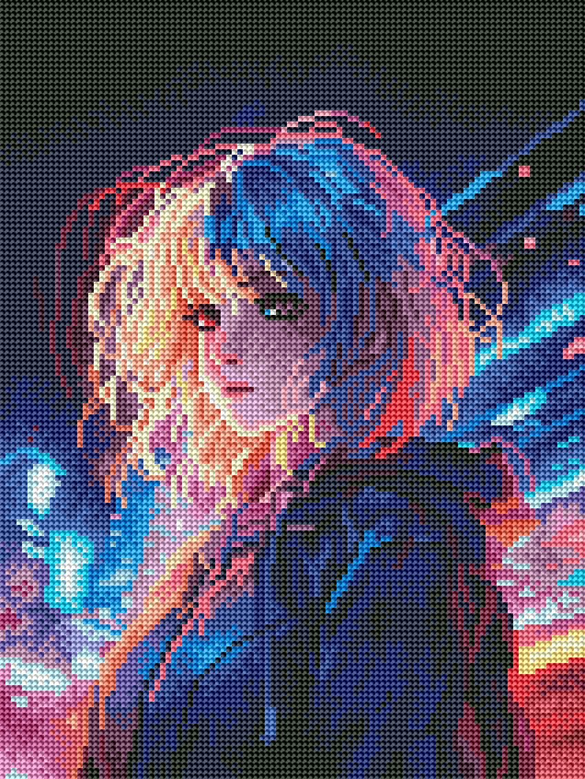 Cyberpunk Diamond painting, Brushme