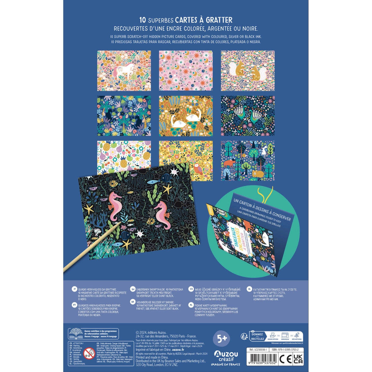 My Creative Notebook - My Enchanted Paintings to Scratch, AUZOU