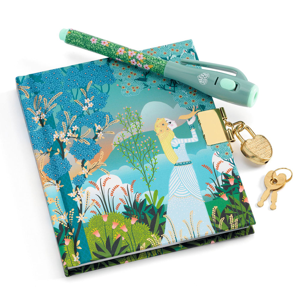 Djeco Charlotte little secret notebook with magic marker