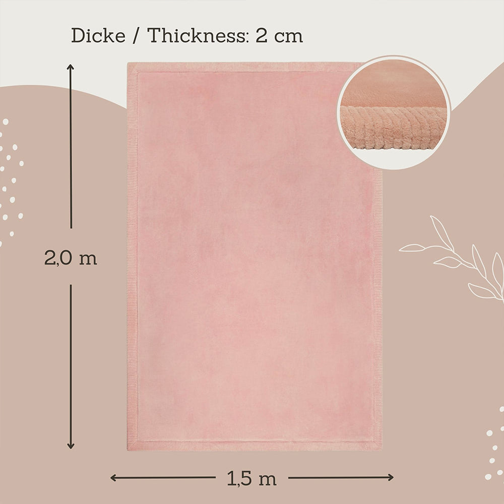 Cloud Playmat (2m x 1.5m), Pink, Hakuna Matte