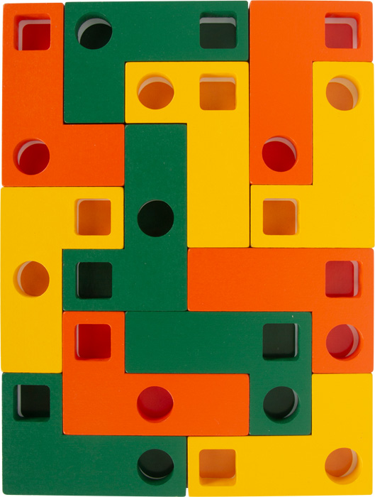 Geometric Shapes Wooden Learning Puzzle, Small Foot