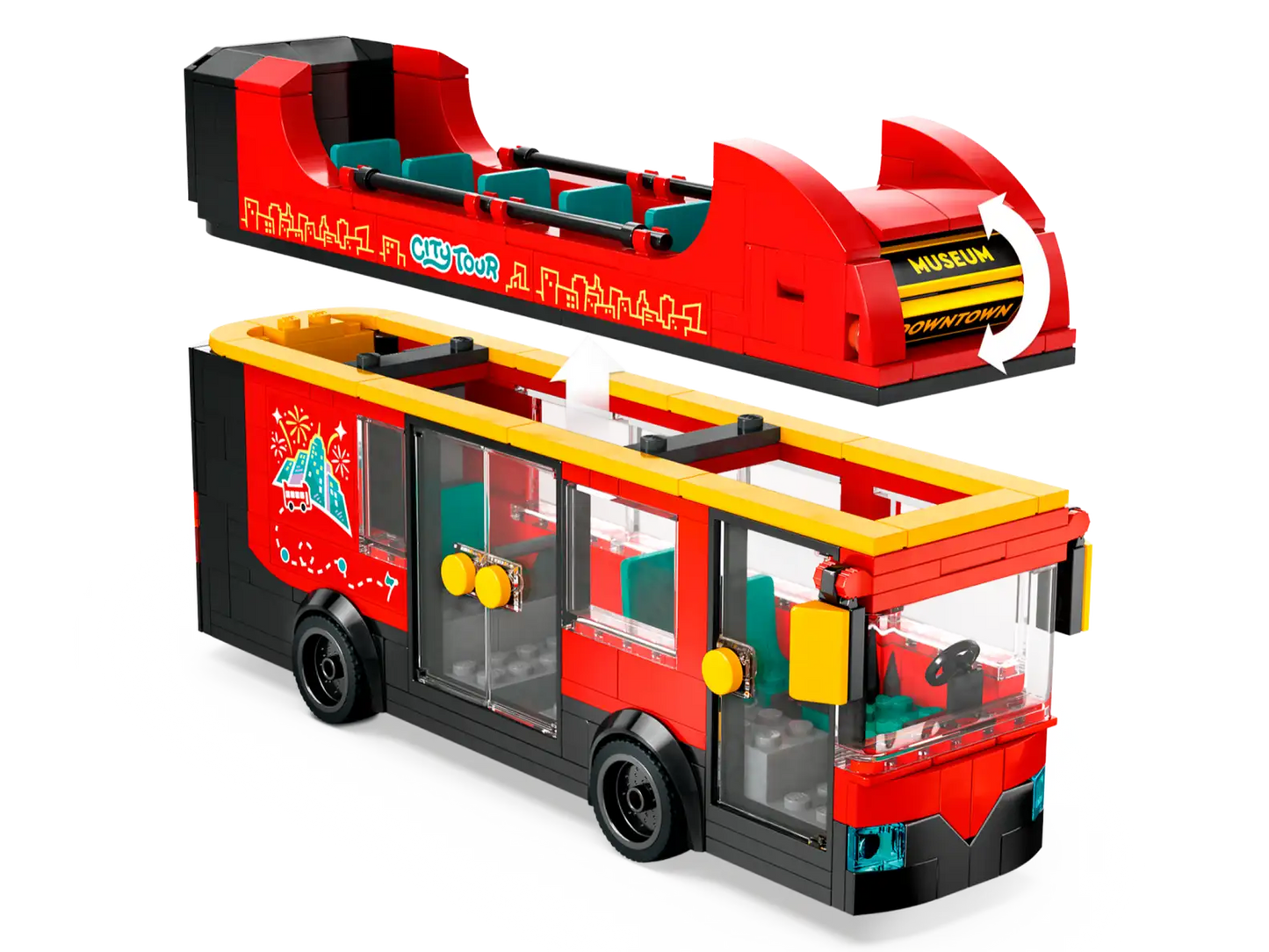 LEGO® City Red Double-Decker Sightseeing Bus toy 60407