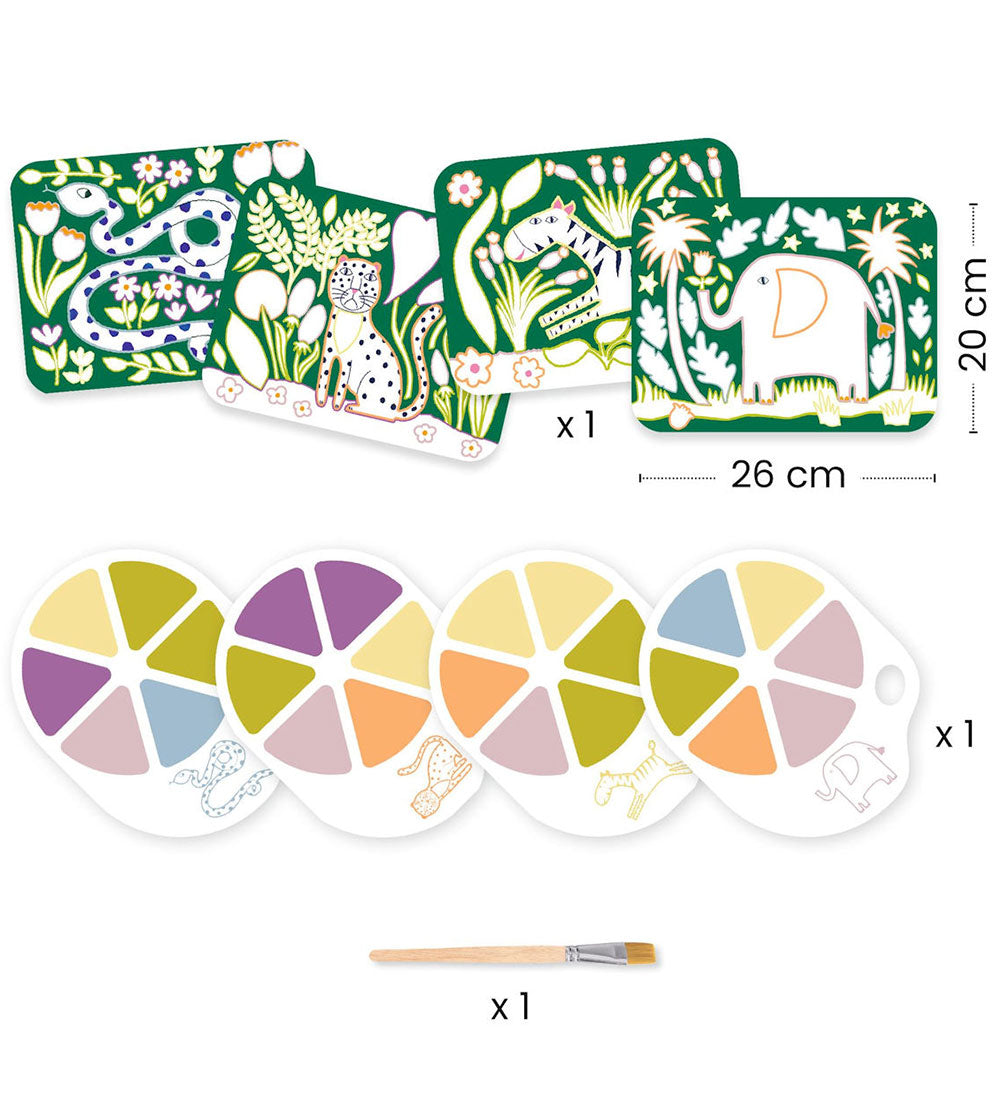 Djeco Palette painting. Wild ones