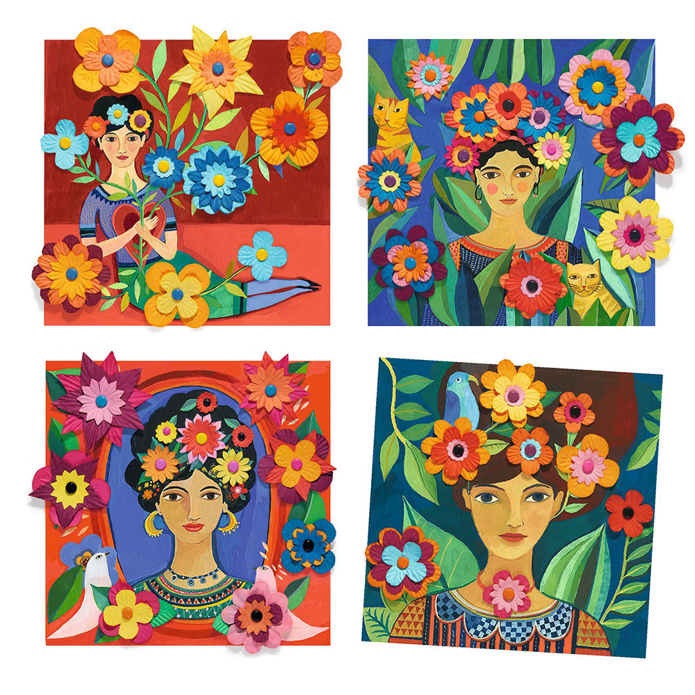 Djeco, Inspired by Frida Khalo, 3D decorations Coyoacan, series.
