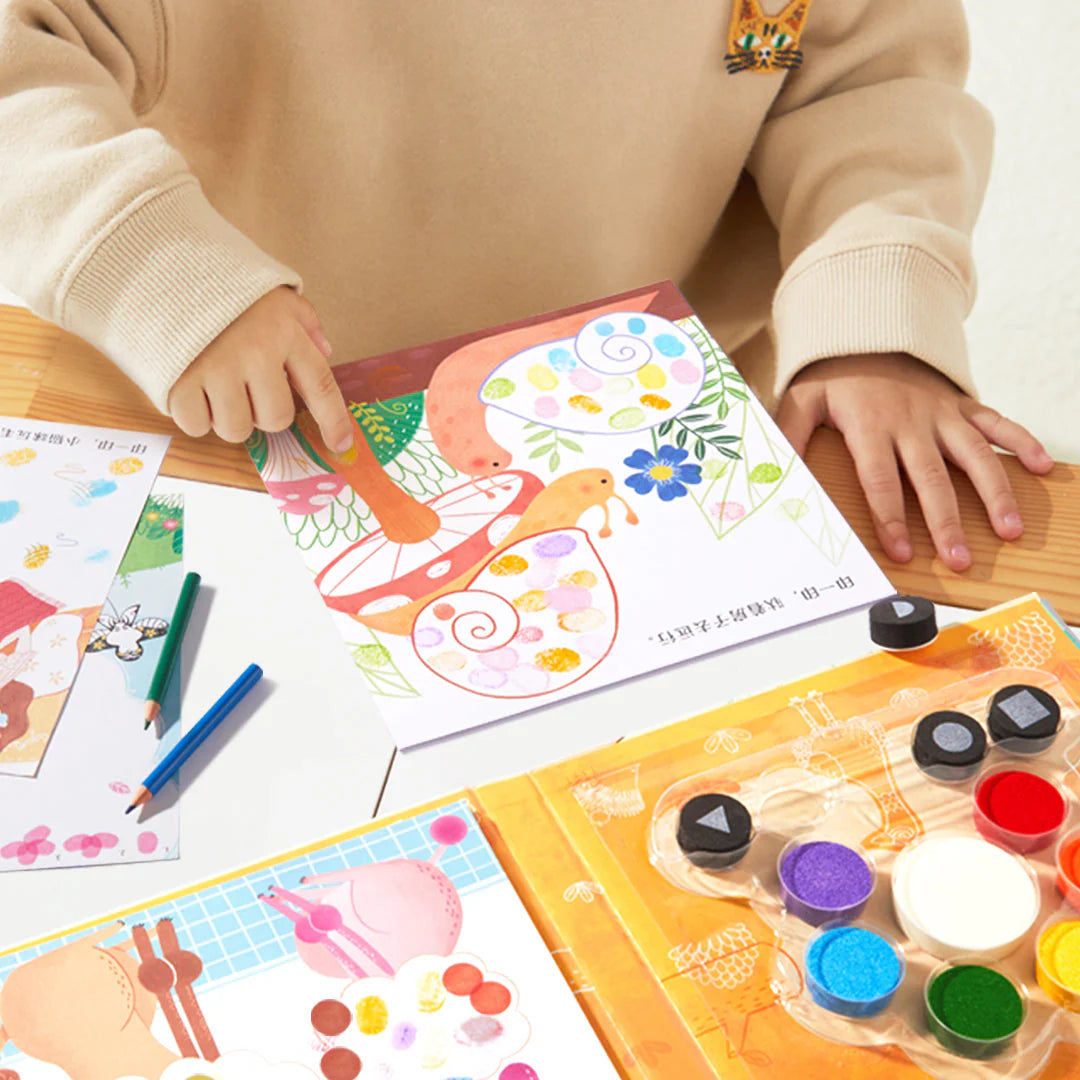 Creative finger paint kit - City Wander, Mideer