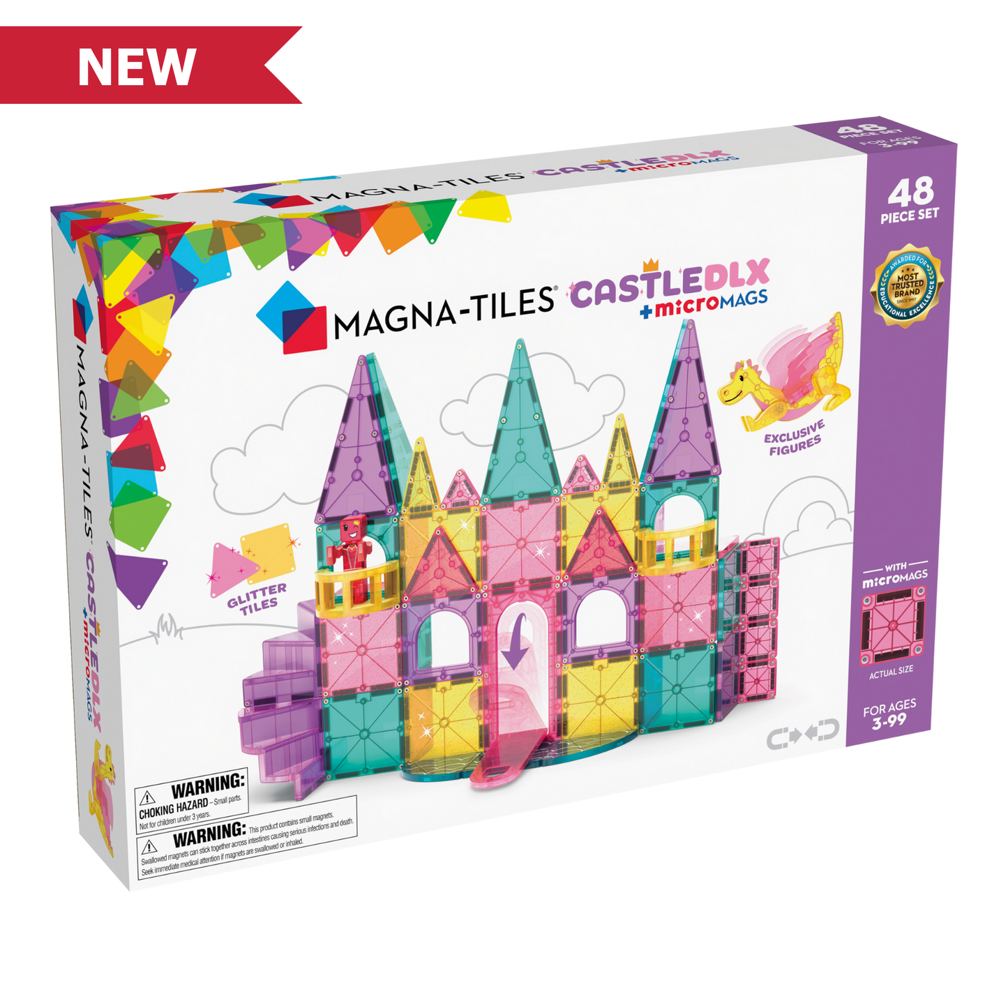 Castle DLX 48-Piece Set Magna-Tiles