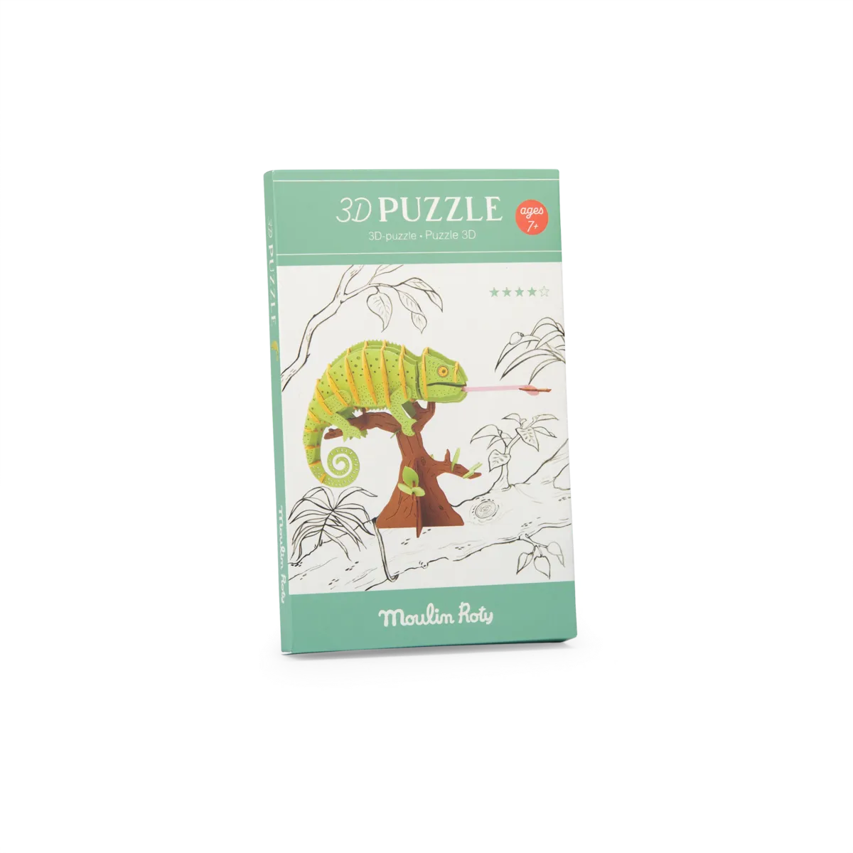 Chameleon 3D Puzzle for 3+: Tout Autour du Monde, Moulin Roty
