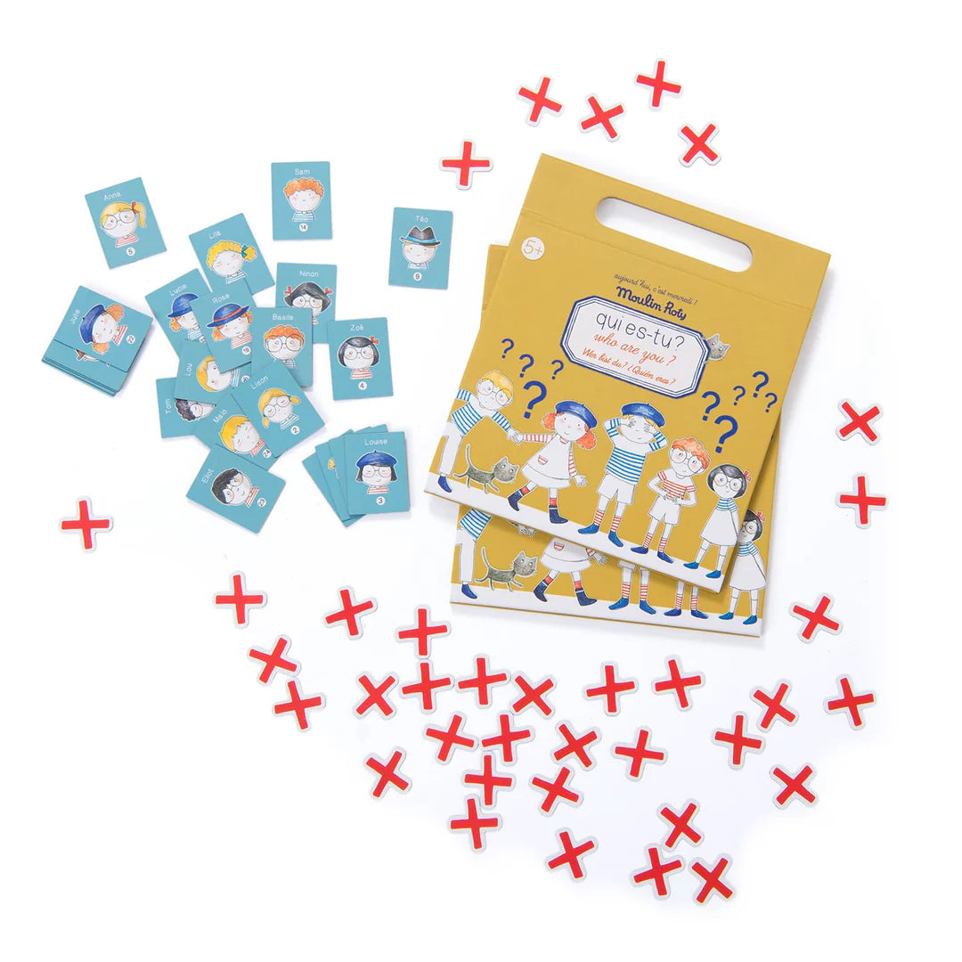 Magnetic guess who game Aujourd'hui c'est mercredi, Moulin Roty