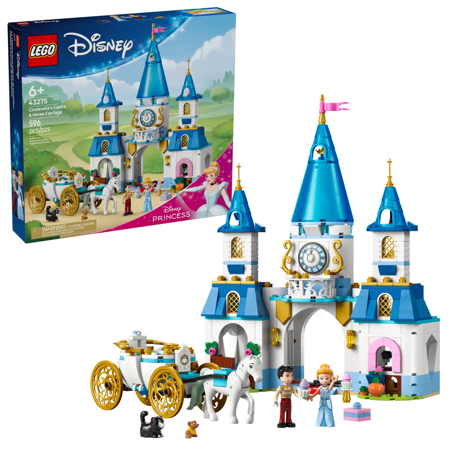 LEGO Disney Princess Cinderella’s Castle & Horse Carriage 43275