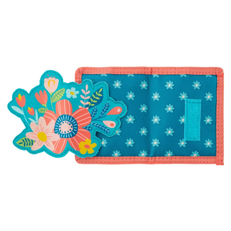 Turquoise Floral Wallet