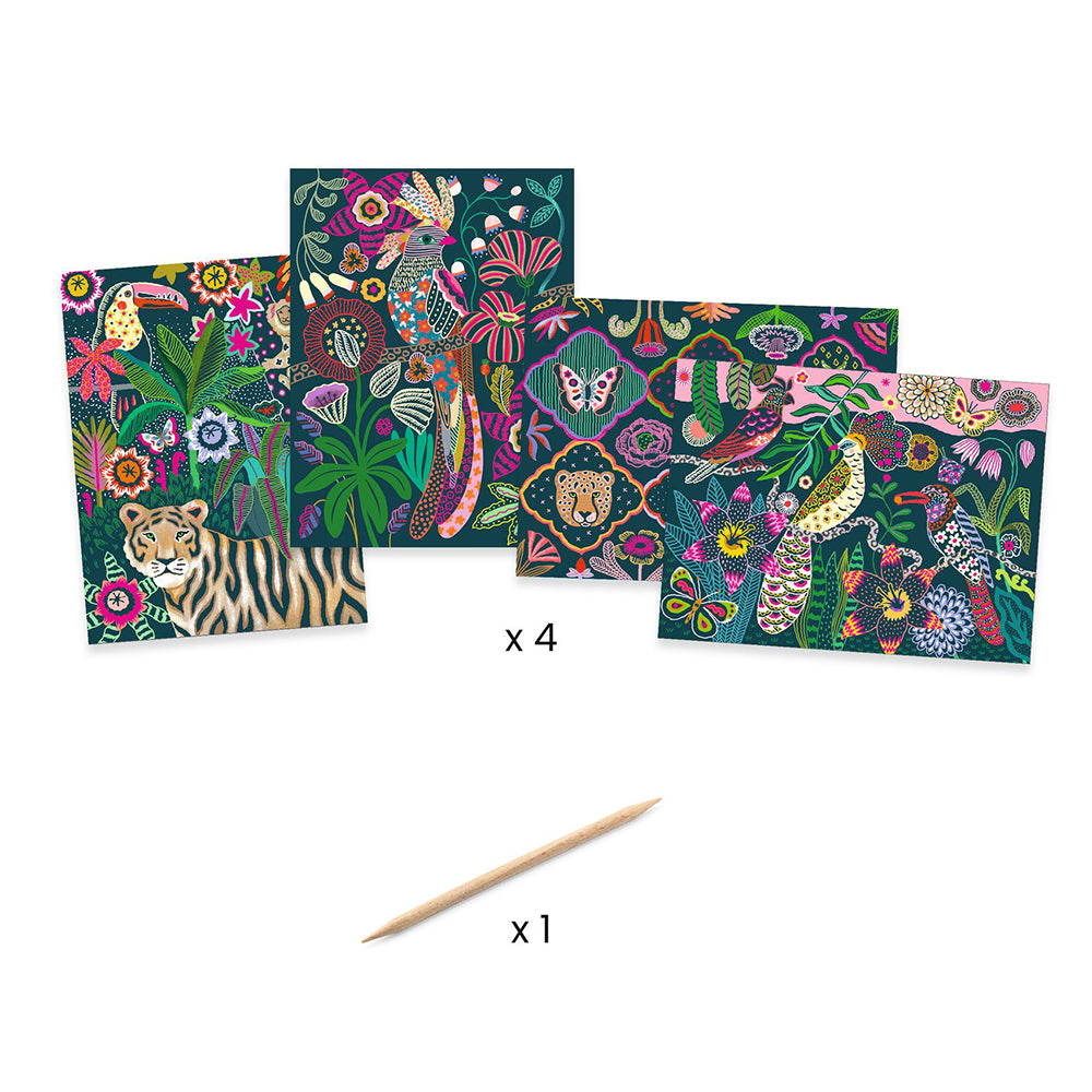 Djeco scratch cards Rococo