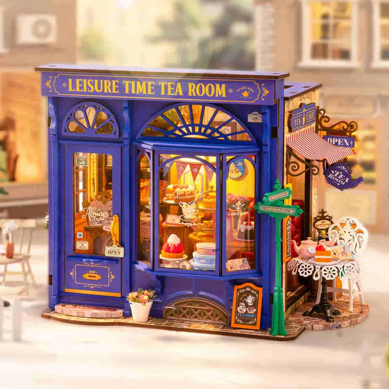 Rolife Leisure Time Tea Room DIY Miniature House DG171
