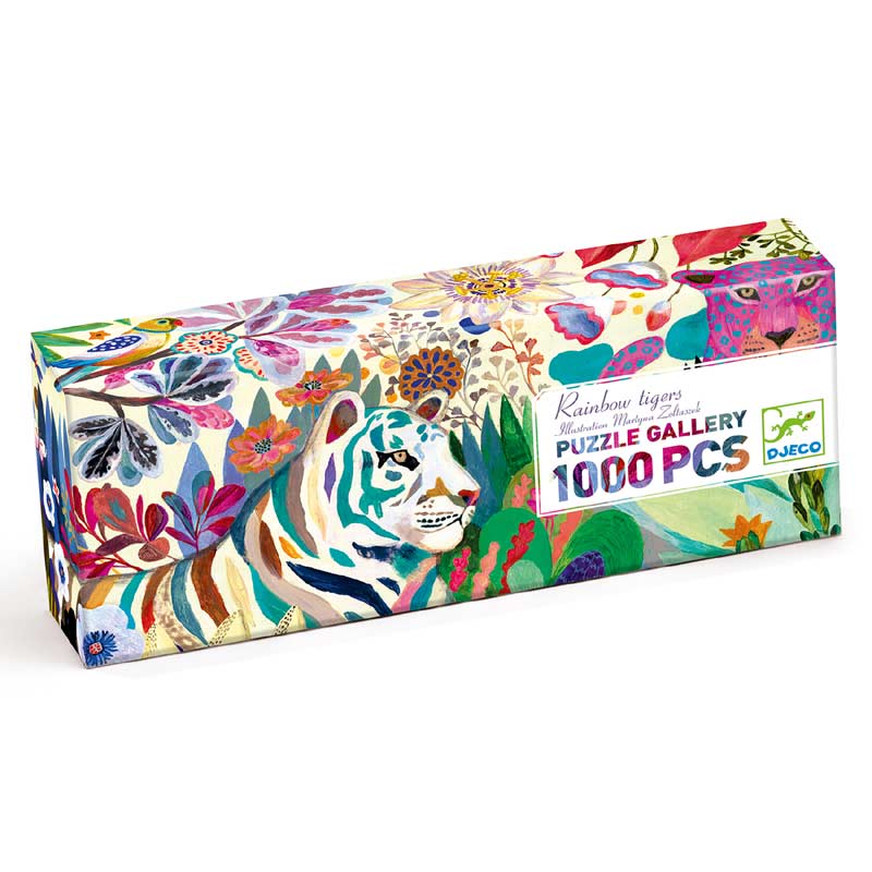 Djeco Puzzles gallery Rainbow Tigers - 1000pcs