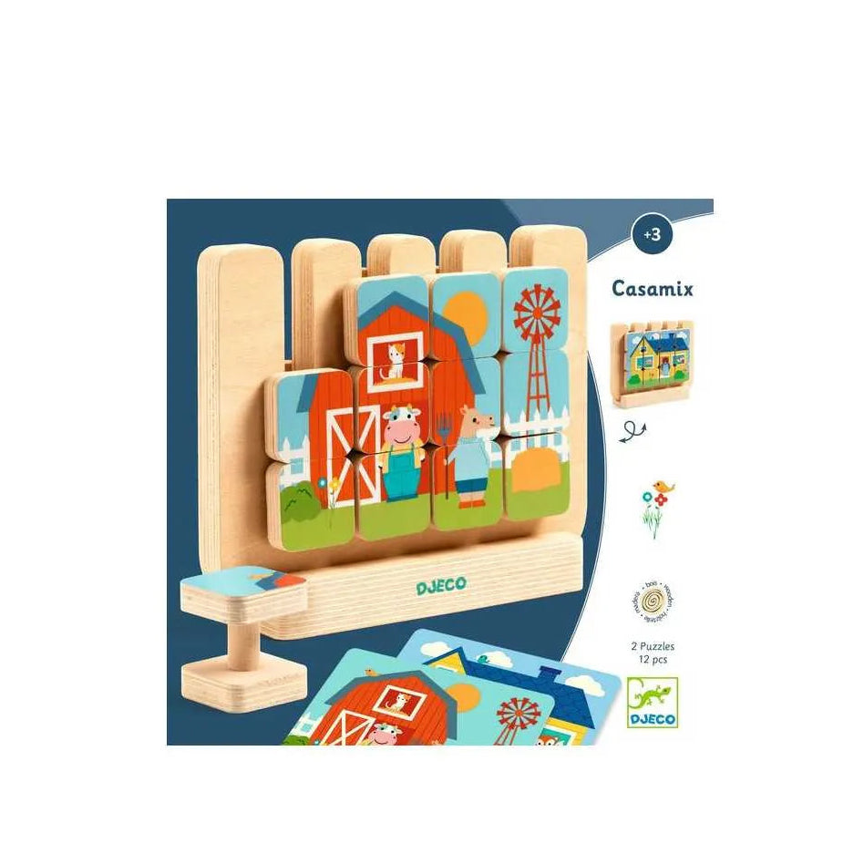 Vertical Wooden Puzzle: Casamix, Djeco