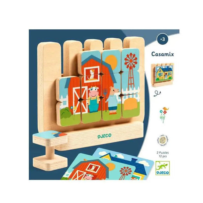 Vertical Wooden Puzzle: Casamix, Djeco