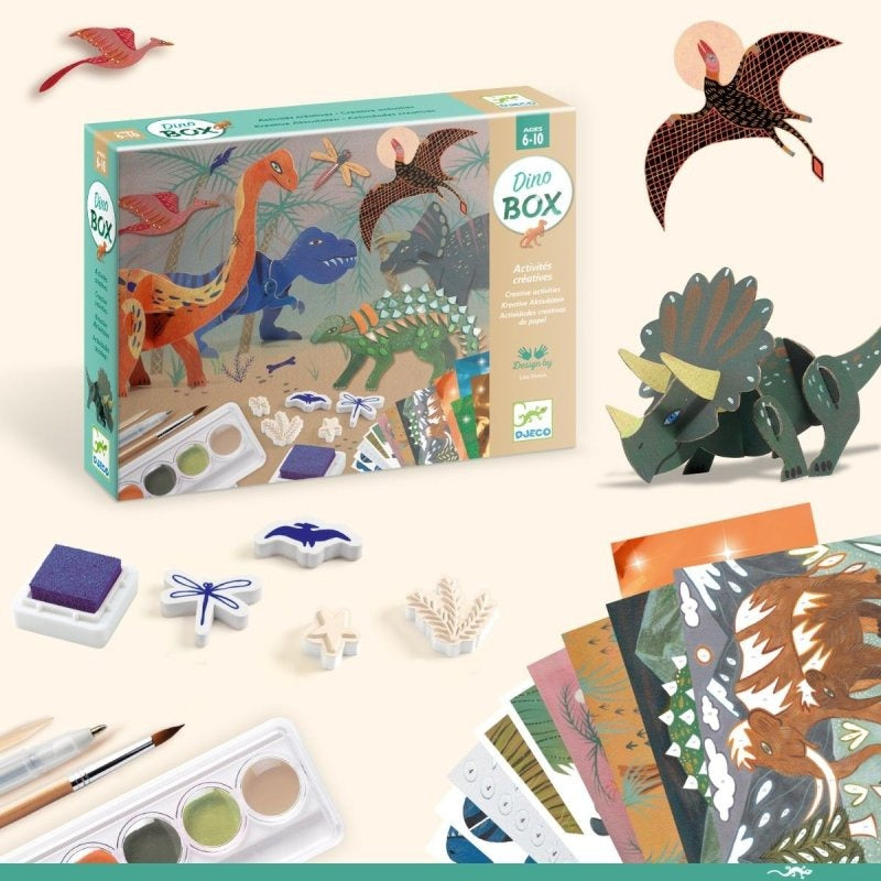 The world of dinosaurs, 6 in 1 Creative activities, Djeco