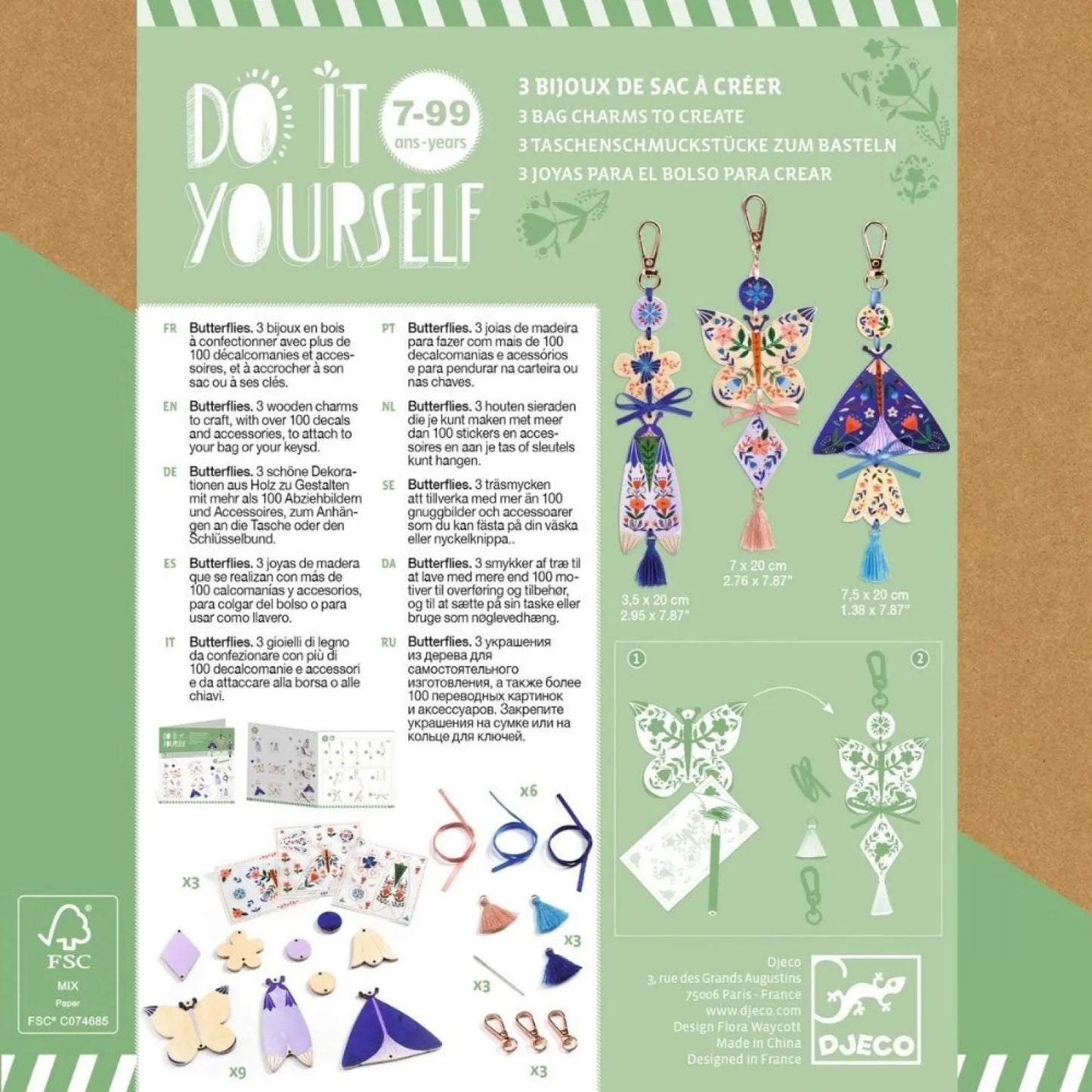 Art and Craft kit: Create Butterflies, Djeco
