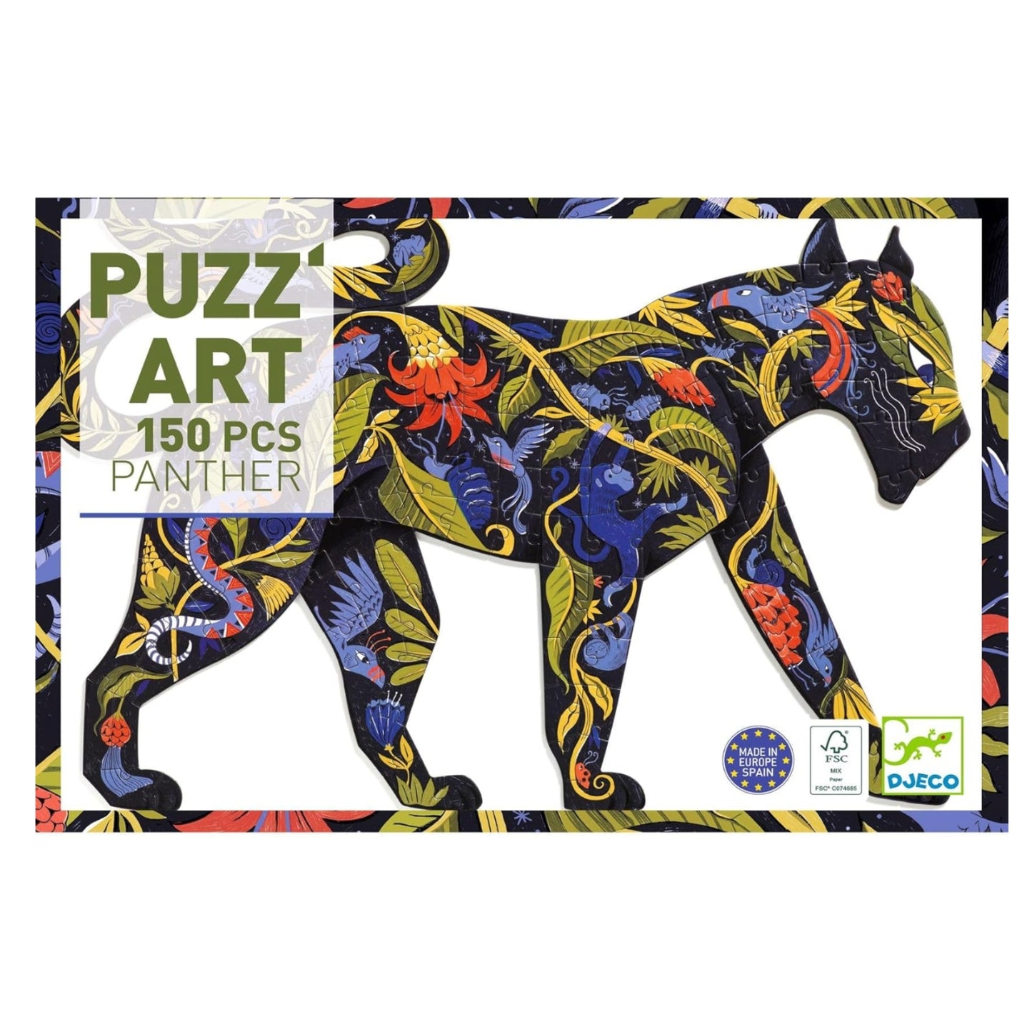 Djeco Puzzle - Puzzart Panther, 150 pcs.