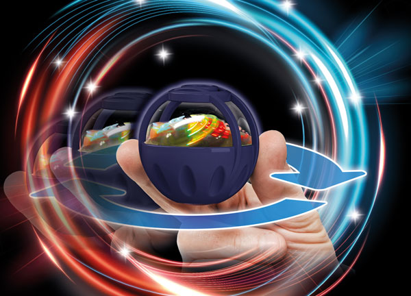 Gyroscope with light