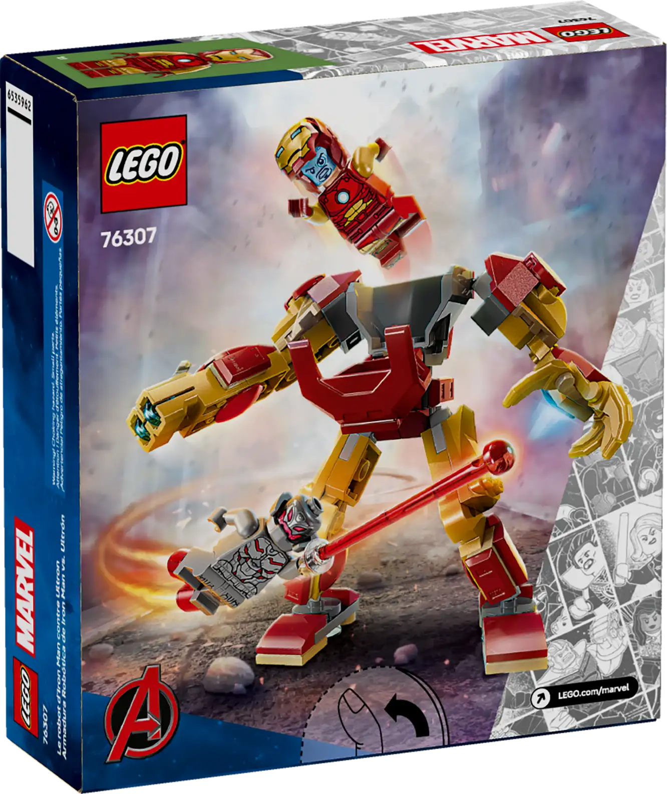 LEGO Marvel Iron Man Mech vs. Ultron 76307