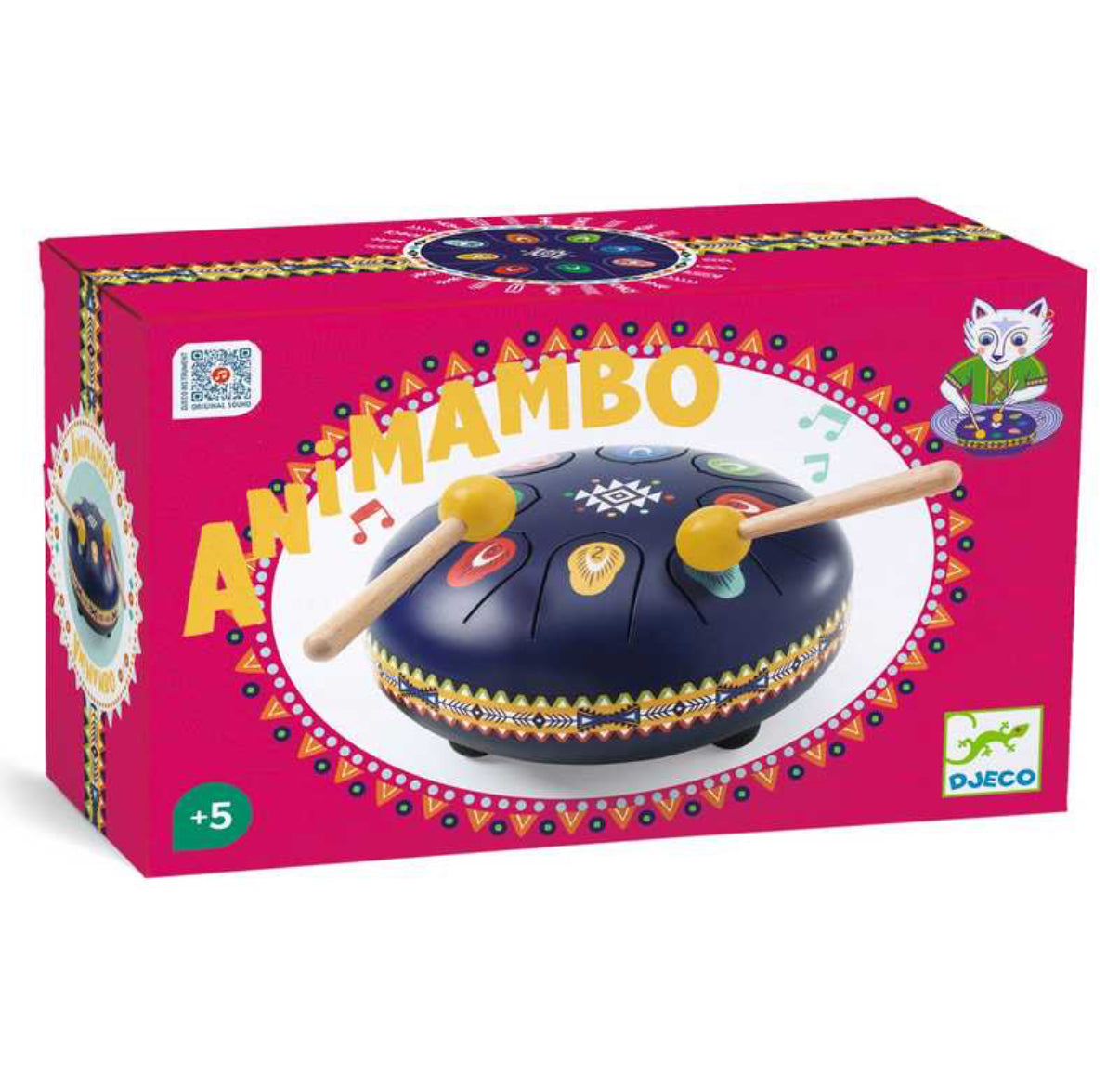 Animambo Musical Toys - Mini Steel Drum, Djeco