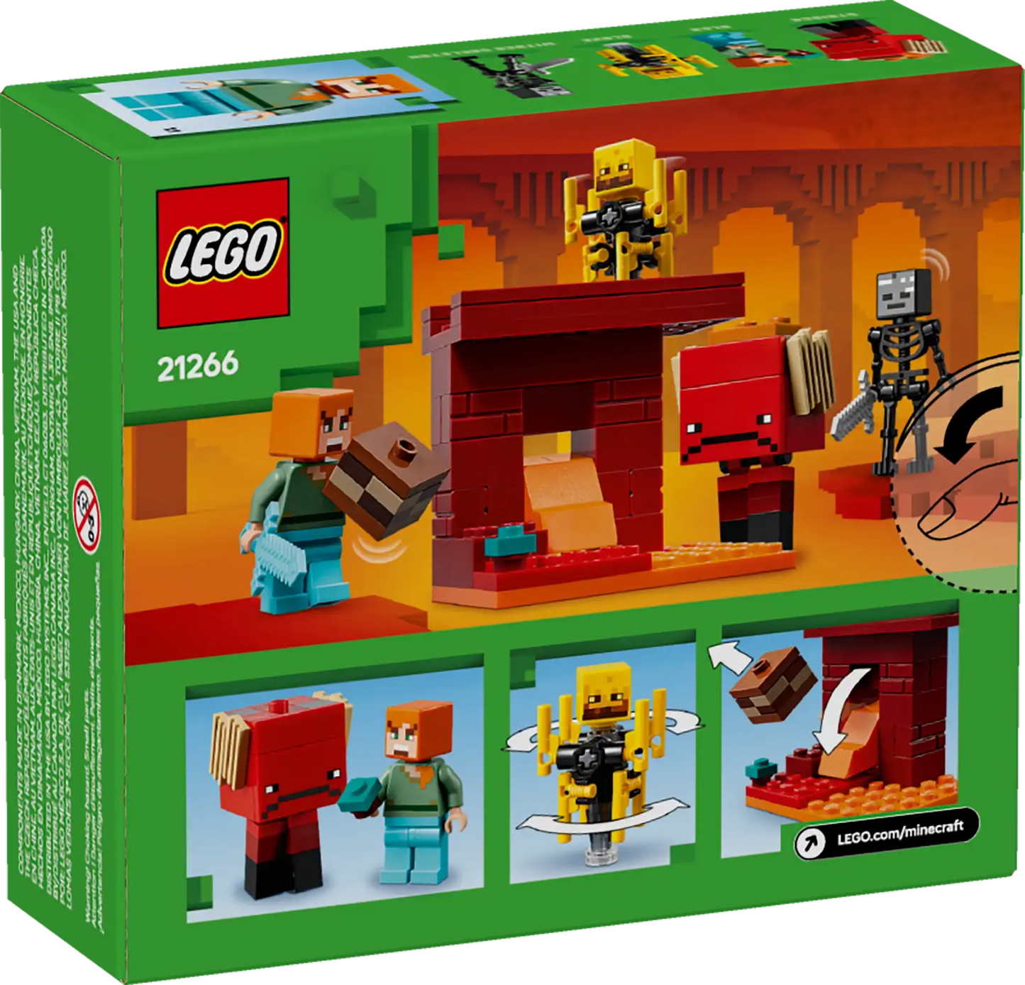 The Nether Lava Battle 21266, LEGO Minecraft