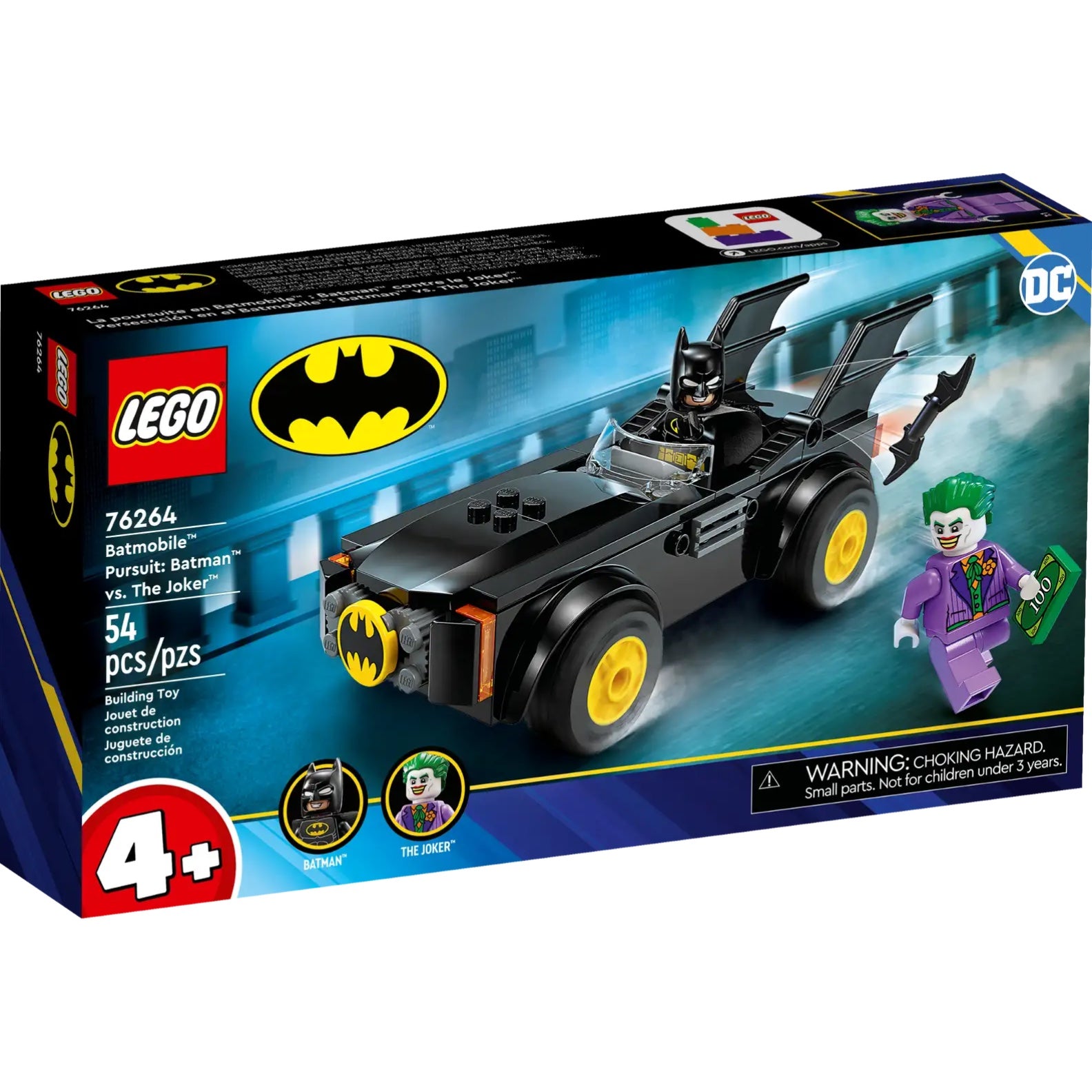 LEGO®DCBatmobile™Pursuit:Batman™vs.TheJoker™76264