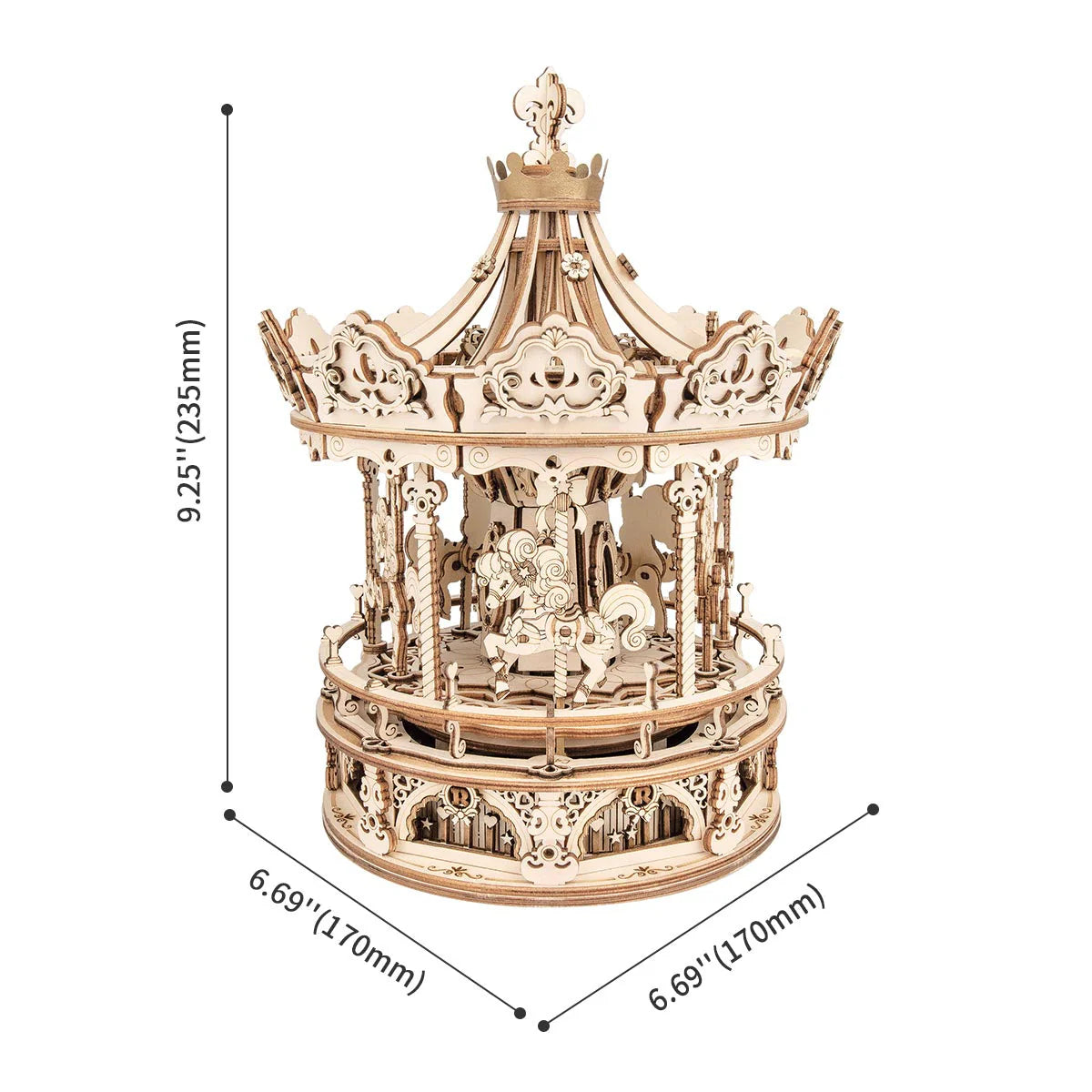 DIY Music Box Romantic Carousel AMK62, ROKR
