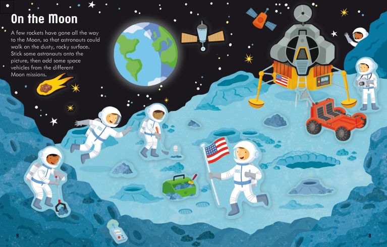 First Sticker Book Space, Usborne