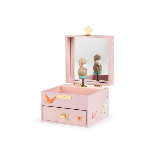 Fleur the Rabbit Musical Jewellery Box for 3+: Les Rosalies, Moulin Roty