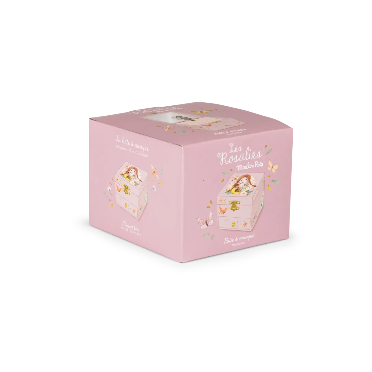 Fleur the Rabbit Musical Jewellery Box for 3+: Les Rosalies, Moulin Roty