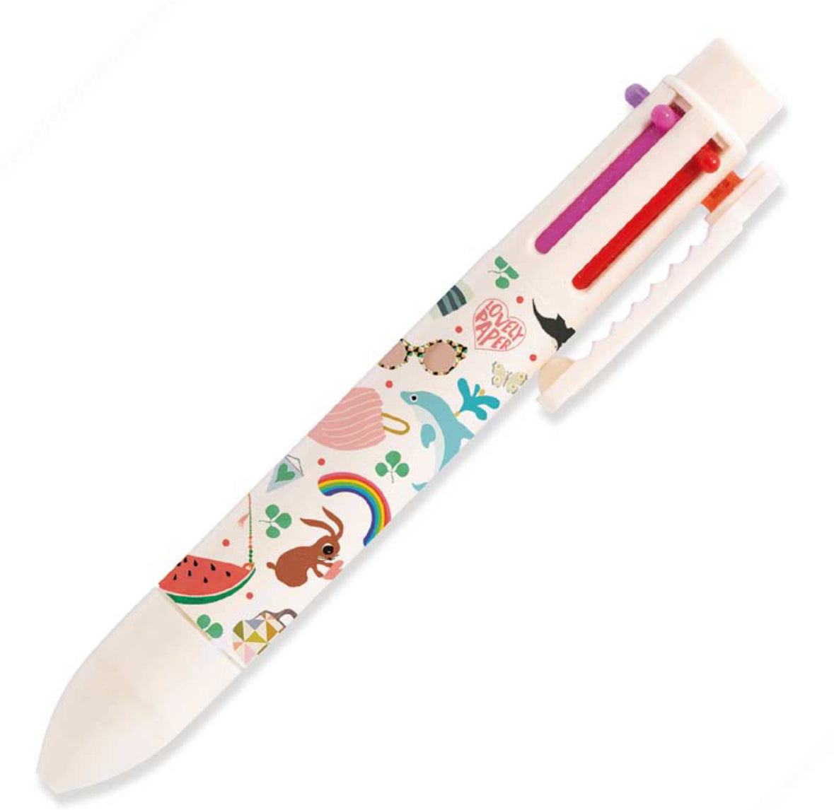 Lovely Paper Rainbow pens Tinou rainbow pen (6 colors)