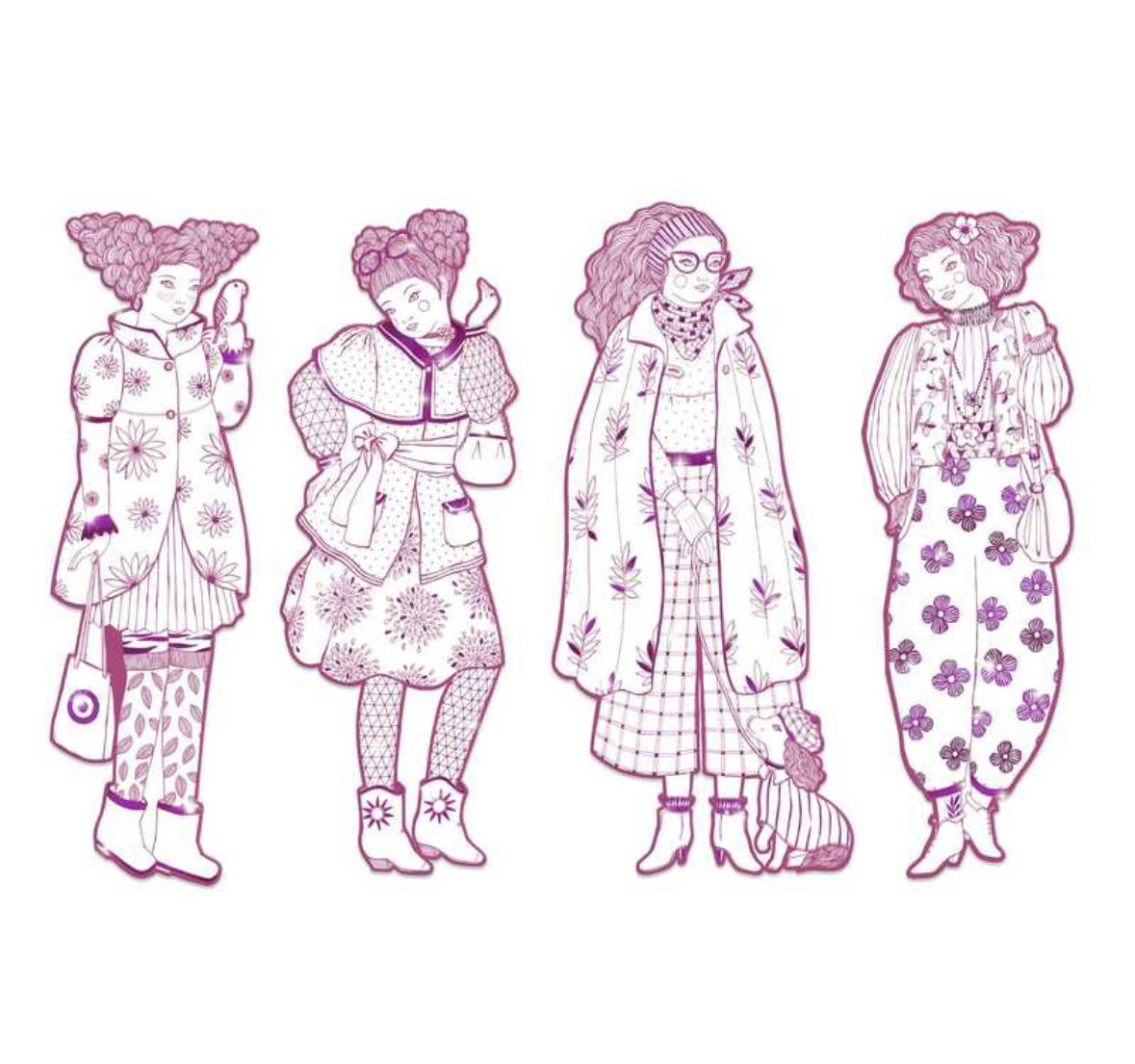 Djeco Art and craft Les demoiselles Rosemary & friends