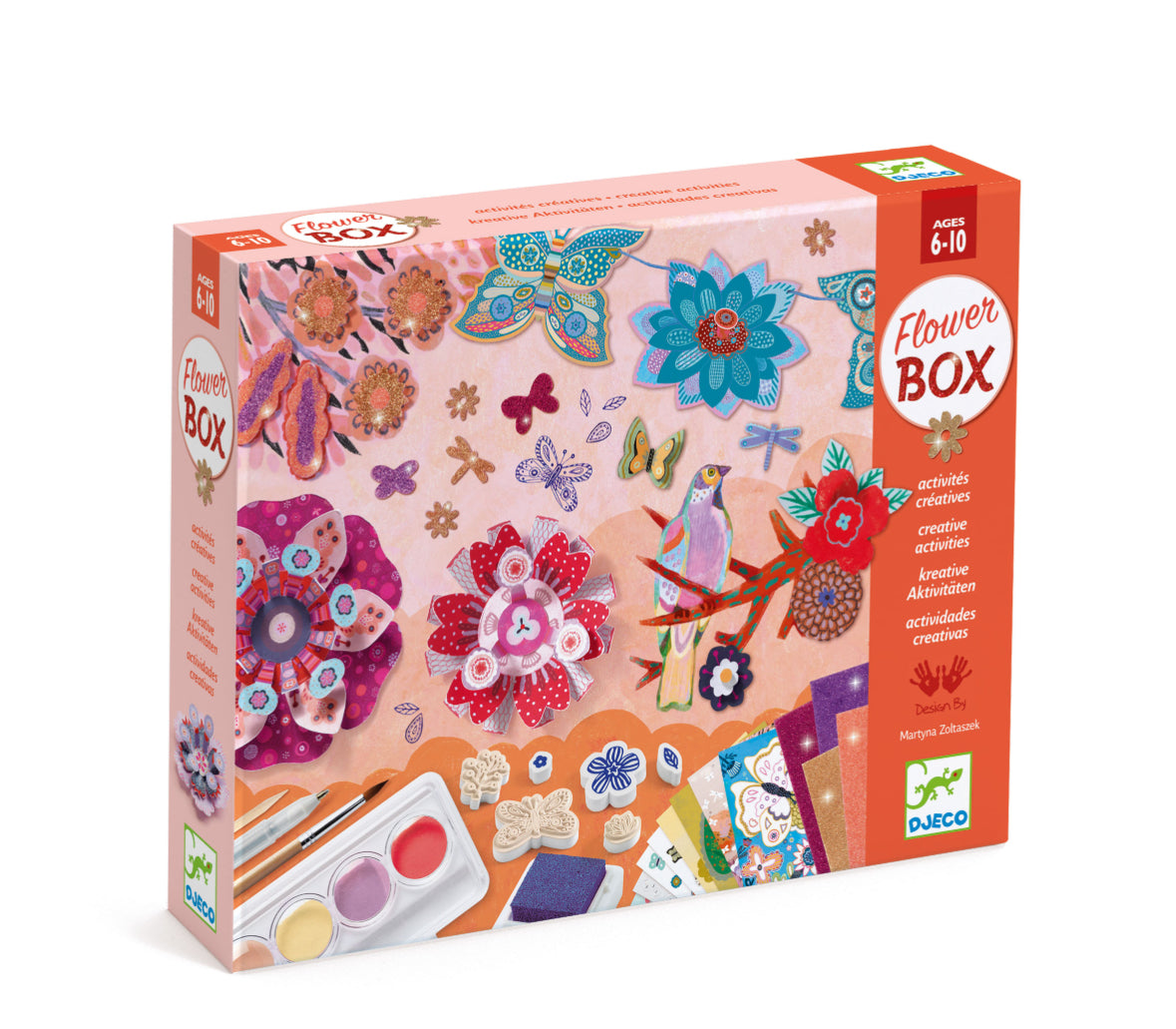 Djeco The flower garden, 6 in 1 Creative activities