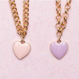Boutique Chunky Chain Heart Necklace, Great Pretenders