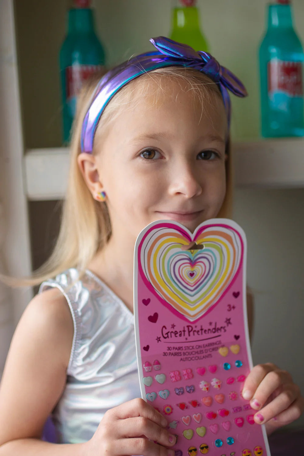 Heart Sticker Earrings, Great Pretenders