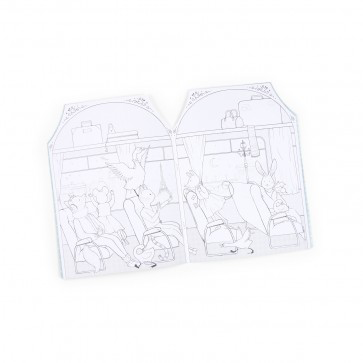 Colouring book + 170 stickers La Petite Ecole de Danse, Moulin Roty