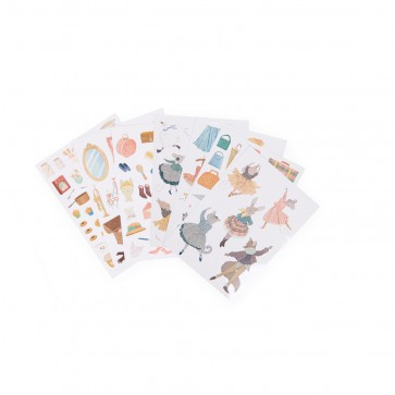 Colouring book + 170 stickers La Petite Ecole de Danse, Moulin Roty