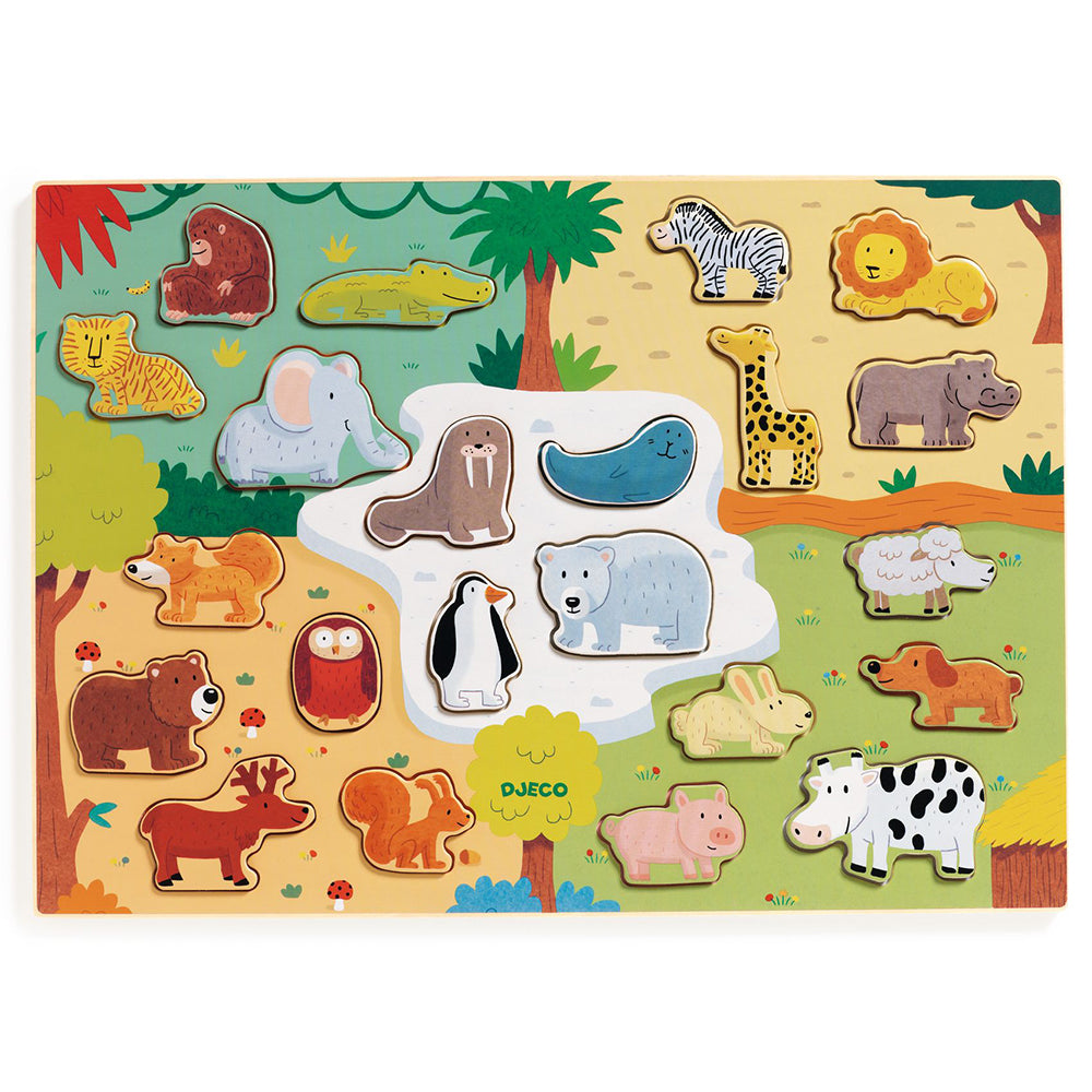 Djeco wooden puzzle Animo - FSC 100%