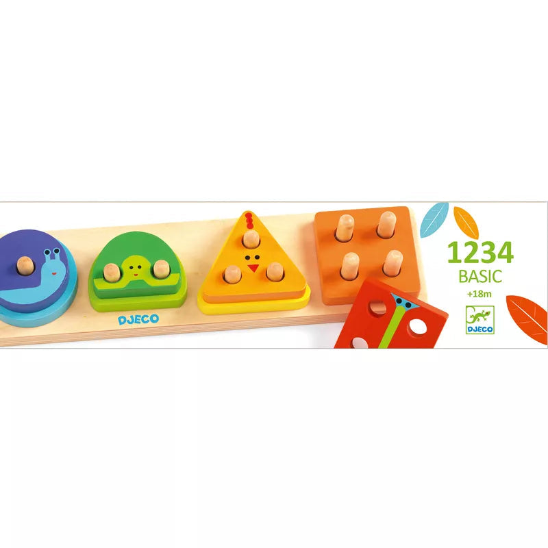 Djeco Basic 1234 Wooden Puzzle
