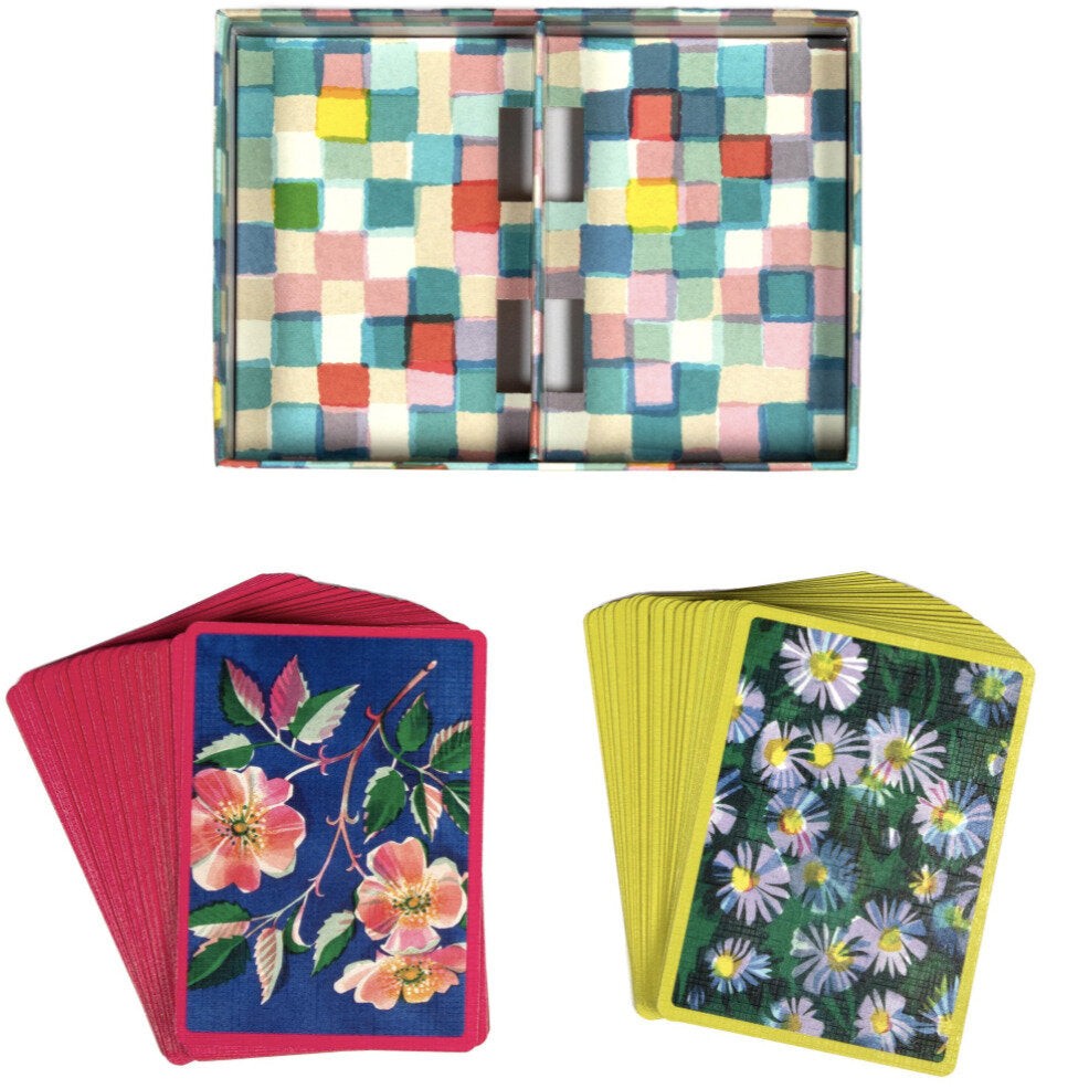 Playing Cards Roses & Asters, eeBoo