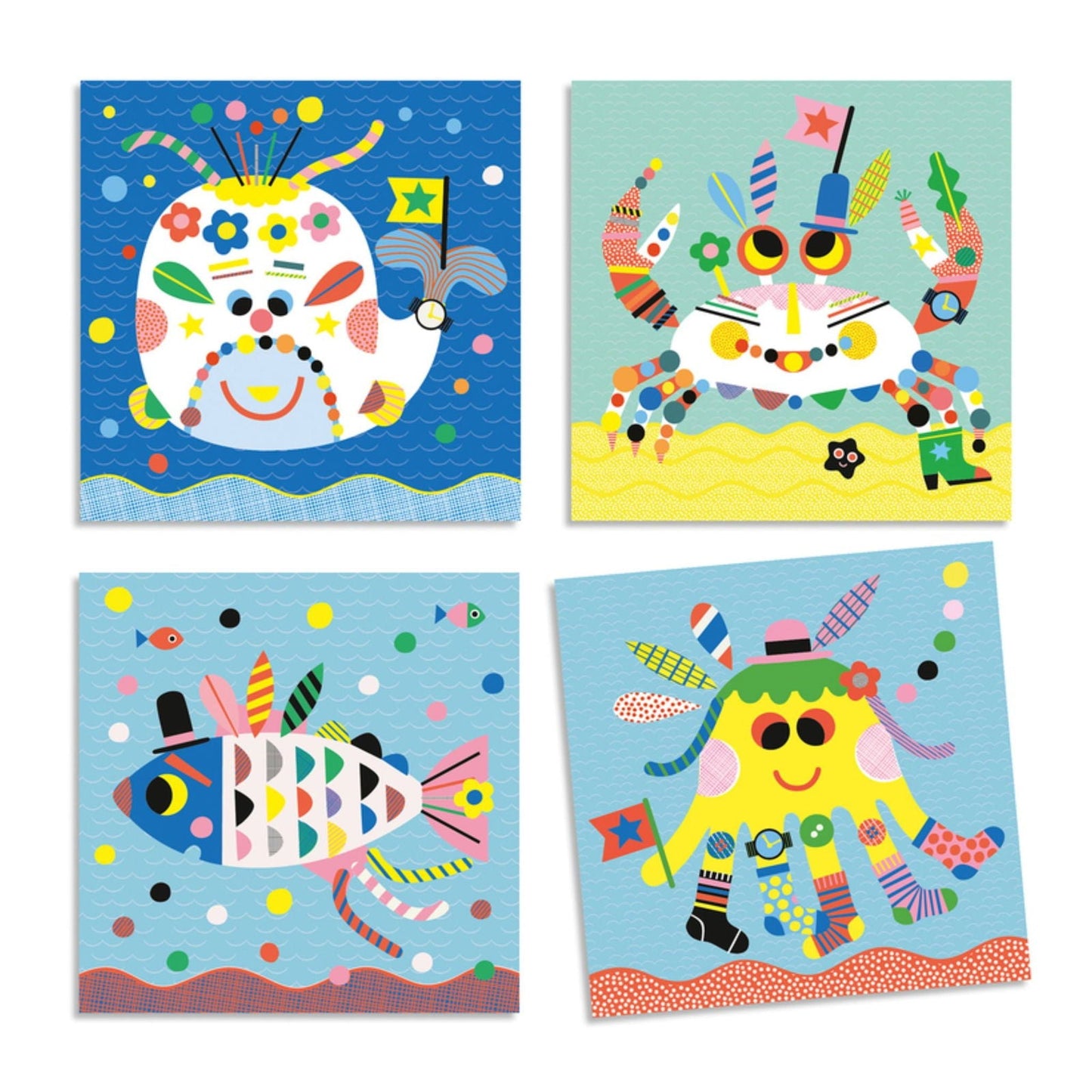 Djeco Stickers and Crafts Sea Creatures