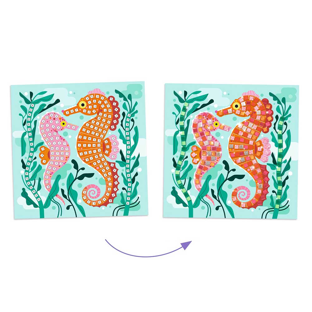 Djeco Collages Caribbean stickers mosaic